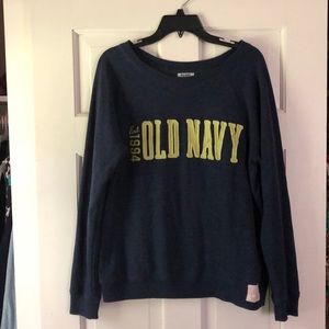 Blue marbled sweatshirt